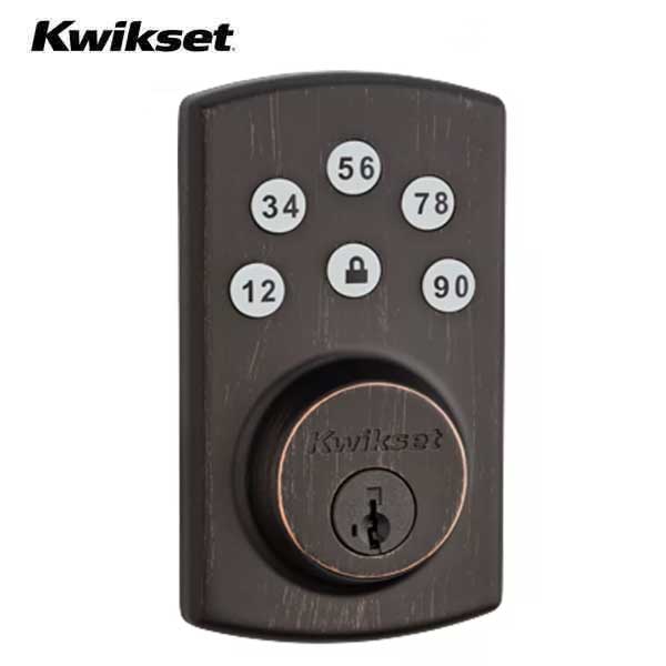 Kwikset - Powerbolt2 Electronic Deadbolt with Balboa Lever - US11P - Venetian Bronze - UHS Hardware Kwikset - Powerbolt2 Electronic Deadbolt with Balboa Lever - US11P - Venetian Bronze - UHS Hardware