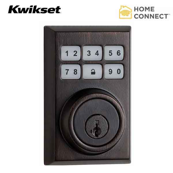Kwikset - SmartCode 910 - Electronic Contemporary Deadbolt w/ Home Connect & Z-Wave - US11P - Venetian Bronze - UHS Hardware Kwikset - SmartCode 910 - Electronic Contemporary Deadbolt w/ Home Connect & Z-Wave - US11P - Venetian Bronze - UHS Hardware