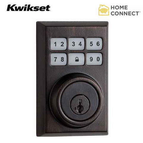 Kwikset - SmartCode 910 - Electronic Contemporary Deadbolt w/ Home Connect & Z-Wave - US11P - Venetian Bronze - UHS Hardware Kwikset - SmartCode 910 - Electronic Contemporary Deadbolt w/ Home Connect & Z-Wave - US11P - Venetian Bronze - UHS Hardware