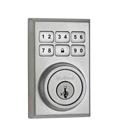 Kwikset - SmartCode 910 - Electronic Contemporary Deadbolt w/ Home Connect & Z-Wave - US15P - Satin Nickel - UHS Hardware Kwikset - SmartCode 910 - Electronic Contemporary Deadbolt w/ Home Connect & Z-Wave - US15P - Satin Nickel - UHS Hardware