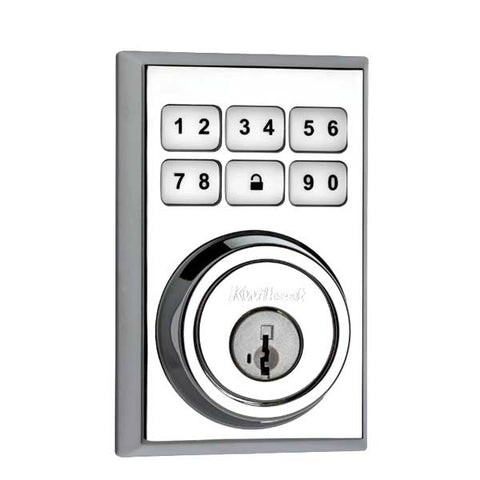 Kwikset - SmartCode 910CNT - Electronic Contemporary Deadbolt - 26 - Polished Chrome - Home Connect - Z-Wave - SmartKey Technology - UHS Hardware Kwikset - SmartCode 910CNT - Electronic Contemporary Deadbolt - 26 - Polished Chrome - Home Connect - Z-Wave - SmartKey Technology - UHS Hardware
