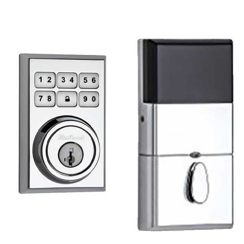 Kwikset - SmartCode 910CNT - Electronic Contemporary Deadbolt - 26 - Polished Chrome - Home Connect - Z-Wave - SmartKey Technology - UHS Hardware Kwikset - SmartCode 910CNT - Electronic Contemporary Deadbolt - 26 - Polished Chrome - Home Connect - Z-Wave - SmartKey Technology - UHS Hardware
