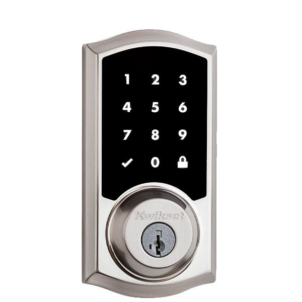 Kwikset - SmartCode 916 - Traditional Electronic Deadbolt w/ Home Connect (Amazon Key Edition) - SmartKey Technology - 15 - Satin Nickel - UHS Hardware Kwikset - SmartCode 916 - Traditional Electronic Deadbolt w/ Home Connect (Amazon Key Edition) - SmartKey Technology - 15 - Satin Nickel - UHS Hardware