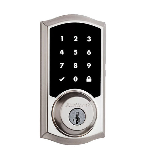 Kwikset - SmartCode 916 - Traditional Electronic Deadbolt w/ Home Connect (Amazon Key Edition) - SmartKey Technology - 15 - Satin Nickel - UHS Hardware Kwikset - SmartCode 916 - Traditional Electronic Deadbolt w/ Home Connect (Amazon Key Edition) - SmartKey Technology - 15 - Satin Nickel - UHS Hardware