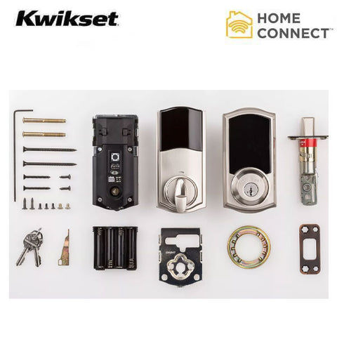 Kwikset - SmartCode 916 - Traditional Electronic Deadbolt w/ Home Connect (Amazon Key Edition) - SmartKey Technology - 15 - Satin Nickel - UHS Hardware Kwikset - SmartCode 916 - Traditional Electronic Deadbolt w/ Home Connect (Amazon Key Edition) - SmartKey Technology - 15 - Satin Nickel - UHS Hardware