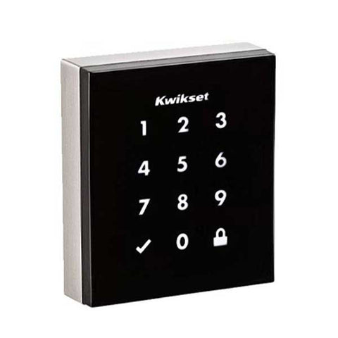 Kwikset - Obsidian - Electronic Touchscreen Smart Deadbolt - 15- Satin Nickel - Home Connect (Amazon Key Edition) - UHS Hardware Kwikset - Obsidian - Electronic Touchscreen Smart Deadbolt - 15- Satin Nickel - Home Connect (Amazon Key Edition) - UHS Hardware