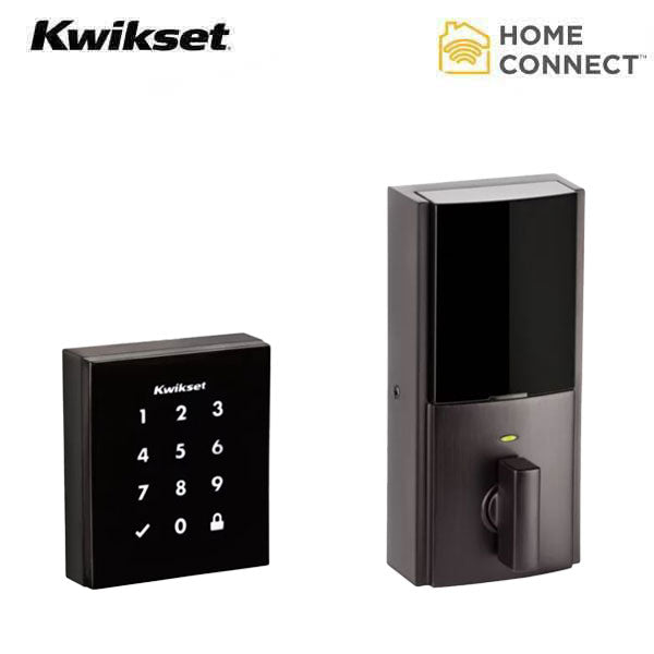 Kwikset - Obsidian - Electronic Touchscreen Smart Deadbolt - 11P - Z-Wave Plus - Venetian Bronze - Home Connect - UHS Hardware Kwikset - Obsidian - Electronic Touchscreen Smart Deadbolt - 11P - Z-Wave Plus - Venetian Bronze - Home Connect - UHS Hardware