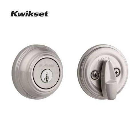 Kwikset - 980 - Single Cylinder Deadbolt - 15 - Satin Nickel - SmartKey Technology - Grade A - UHS Hardware Kwikset - 980 - Single Cylinder Deadbolt - 15 - Satin Nickel - SmartKey Technology - Grade A - UHS Hardware