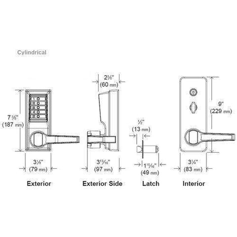 Simplex LL1041S Pushbutton Lever Lock - Combination Entry - 26D - LFIC - Schlage - w/ Key Override in Satin Chrome - Passage - LH - UHS Hardware Simplex LL1041S Pushbutton Lever Lock - Combination Entry - 26D - LFIC - Schlage - w/ Key Override in Satin Chrome - Passage - LH - UHS Hardware