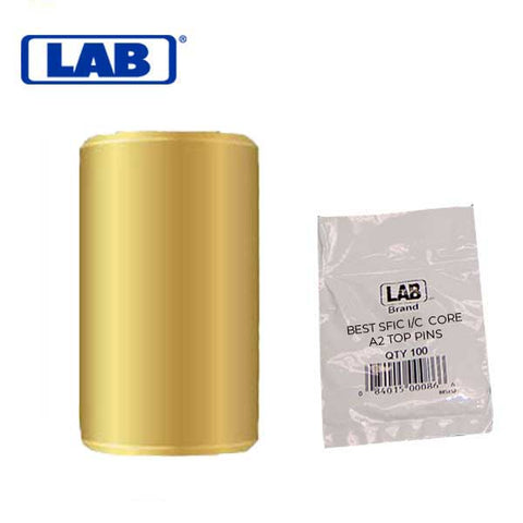 LAB - BEST A2 Top Pins - SFIC - I/C Core - PolyBag Pack of 100 - UHS Hardware LAB - BEST A2 Top Pins - SFIC - I/C Core - PolyBag Pack of 100 - UHS Hardware