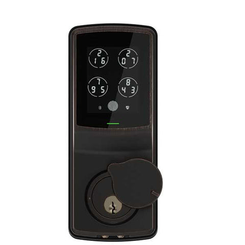 Lockly - PGD728MB - Secure Electronic Deadbolt - Bluetooth - Venetian Bronze - UHS Hardware Lockly - PGD728MB - Secure Electronic Deadbolt - Bluetooth - Venetian Bronze - UHS Hardware