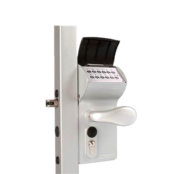 Locinox - LOKQ4040Y2L9005VCAC - Valentino - Surface Mounted Battery Powered Code Lock - Aluminium