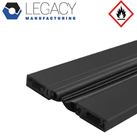Legacy Manufacturing - Meeting Stile - Astragal For Pair Of Doors - 7ft - Fire Rated - Black - UHS Hardware Legacy Manufacturing - Meeting Stile - Astragal For Pair Of Doors - 7ft - Fire Rated - Black - UHS Hardware