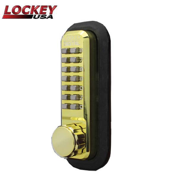 Lockey - 2210 - Mechanical Keypad Keyless Deadbolt Lock - Single Combination - UHS Hardware Lockey - 2210 - Mechanical Keypad Keyless Deadbolt Lock - Single Combination - UHS Hardware