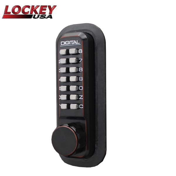 Lockey - 2210 - Mechanical Keypad Keyless Deadbolt Lock - Single Combination - UHS Hardware Lockey - 2210 - Mechanical Keypad Keyless Deadbolt Lock - Single Combination - UHS Hardware