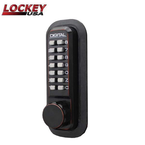 Lockey - 2210 - Mechanical Keypad Keyless Deadbolt Lock - Single Combination - UHS Hardware Lockey - 2210 - Mechanical Keypad Keyless Deadbolt Lock - Single Combination - UHS Hardware