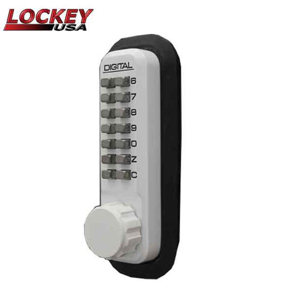 Lockey - 2210 - Mechanical Keypad Keyless Deadbolt Lock - Single Combination - UHS Hardware Lockey - 2210 - Mechanical Keypad Keyless Deadbolt Lock - Single Combination - UHS Hardware