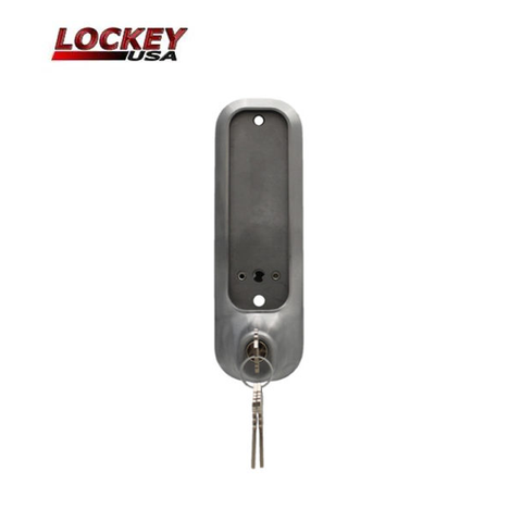 Lockey - 2835 - Mechanical Keypad - Keyless Lock - Lever Set - Passage - w/ Key Override - Satin Chrome - UHS Hardware Lockey - 2835 - Mechanical Keypad - Keyless Lock - Lever Set - Passage - w/ Key Override - Satin Chrome - UHS Hardware