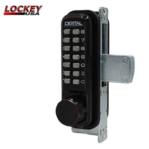 Lockey - 2900 - Narrow-Stile Mechanical Keypad Keyless Bolt - Double Combination - UHS Hardware Lockey - 2900 - Narrow-Stile Mechanical Keypad Keyless Bolt - Double Combination - UHS Hardware