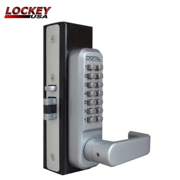 Lockey - 2985 - Narrow-Stile Mechanical Keypad Keyless Lever - Passage - UHS Hardware