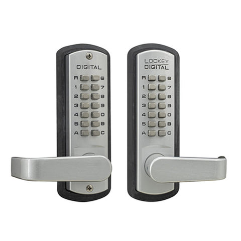 Lockey - 3835 - Mechanical Keypad - Keyless Lever Lock - Passage - Double Combination - UHS Hardware Lockey - 3835 - Mechanical Keypad - Keyless Lever Lock - Passage - Double Combination - UHS Hardware