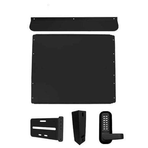 Lockey - PS60B - Standard Panic Shield Security Kit - With Keypad Lock and Gate Box - Black - UHS Hardware Lockey - PS60B - Standard Panic Shield Security Kit - With Keypad Lock and Gate Box - Black - UHS Hardware
