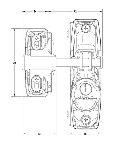 Lockey - SUMO SGL-SS - Gravity Gate Latch - Single Sided - UHS Hardware Lockey - SUMO SGL-SS - Gravity Gate Latch - Single Sided - UHS Hardware