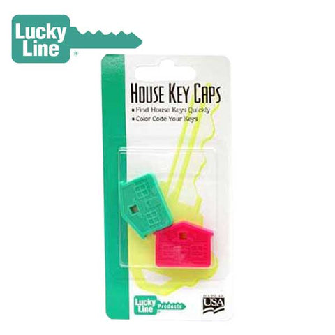 LuckyLine - 16202 - House Key Cap - Assorted 2 Colors (2 Pack) - UHS Hardware LuckyLine - 16202 - House Key Cap - Assorted 2 Colors (2 Pack) - UHS Hardware