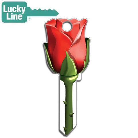 LuckyLine - B107K - Key Shapes - Rose - Kwikset - KW1 - 5 Pack - UHS Hardware LuckyLine - B107K - Key Shapes - Rose - Kwikset - KW1 - 5 Pack - UHS Hardware