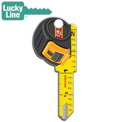 LuckyLine - B126K - Key Shapes - Tape Measure - Kwikset - KW1 - 5 Pack - UHS Hardware LuckyLine - B126K - Key Shapes - Tape Measure - Kwikset - KW1 - 5 Pack - UHS Hardware