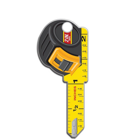 LuckyLine - B126K - Key Shapes - Tape Measure - Kwikset - KW1 - 5 Pack - UHS Hardware LuckyLine - B126K - Key Shapes - Tape Measure - Kwikset - KW1 - 5 Pack - UHS Hardware