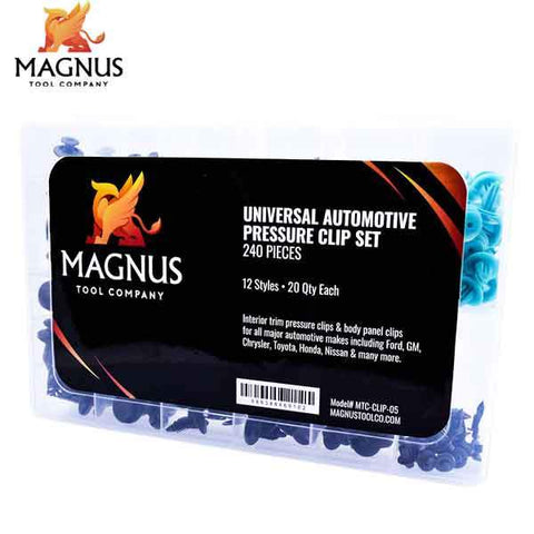 Universal Automotive Interior Panel Pressure Clips Set - 240pc (Magnus) - UHS Hardware Universal Automotive Interior Panel Pressure Clips Set - 240pc (Magnus) - UHS Hardware