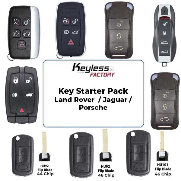 Land Rover / Jaguar / Porsche Keys Complete Starter Pack (ALL YEARS) - for VVDI2 / IM608 / ACDP (AFTERMARKET) - UHS Hardware Land Rover / Jaguar / Porsche Keys Complete Starter Pack (ALL YEARS) - for VVDI2 / IM608 / ACDP (AFTERMARKET) - UHS Hardware
