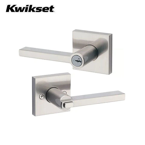 Kwikset - Halifax Lever Set - Square Rose - Optional Finish - Optional Function - SmartKey Technology - Grade 2 Kwikset - Halifax Lever Set - Square Rose - Optional Finish - Optional Function - SmartKey Technology - Grade 2
