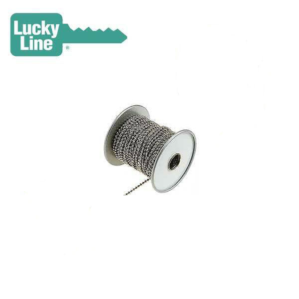 LuckyLine - 31700 - Number 6 - Ball Chain Spool Nickel Plated Steel 100 FT - UHS Hardware LuckyLine - 31700 - Number 6 - Ball Chain Spool Nickel Plated Steel 100 FT - UHS Hardware