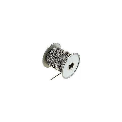 LuckyLine - 31700 - Number 6 - Ball Chain Spool Nickel Plated Steel 100 FT - UHS Hardware LuckyLine - 31700 - Number 6 - Ball Chain Spool Nickel Plated Steel 100 FT - UHS Hardware
