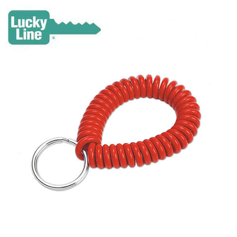 LuckyLine - 41001 - Wrist Coil With Ring Assorted (1 Package) - UHS Hardware LuckyLine - 41001 - Wrist Coil With Ring Assorted (1 Package) - UHS Hardware