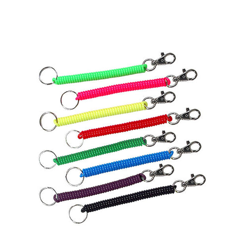 LuckyLine - 41301 - Coil with Trigger Snap - Assorted - (1 Package) - UHS Hardware LuckyLine - 41301 - Coil with Trigger Snap - Assorted - (1 Package) - UHS Hardware
