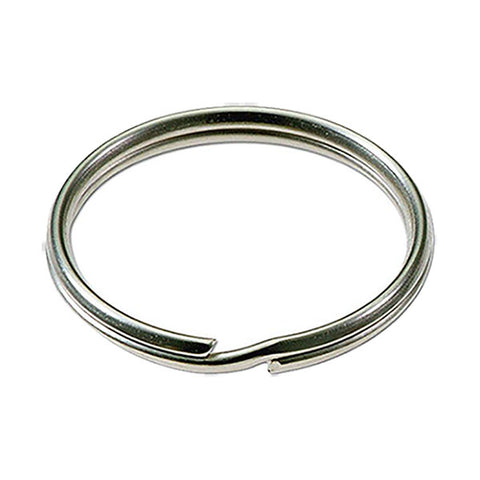 LuckyLine - 76801 - 1-1/2" Split Key Rings - Nickel-Plated Tempered Steel - 1 Pack - UHS Hardware LuckyLine - 76801 - 1-1/2" Split Key Rings - Nickel-Plated Tempered Steel - 1 Pack - UHS Hardware