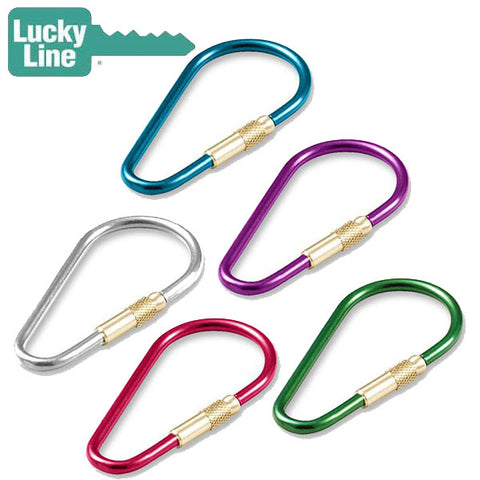 LuckyLine - 73701 - Anodized Oval Key Ring - Assorted - 1 Pack - UHS Hardware LuckyLine - 73701 - Anodized Oval Key Ring - Assorted - 1 Pack - UHS Hardware