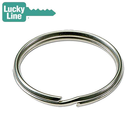 LuckyLine - 76801 - 1-1/2" Split Key Rings - Nickel-Plated Tempered Steel - 1 Pack - UHS Hardware LuckyLine - 76801 - 1-1/2" Split Key Rings - Nickel-Plated Tempered Steel - 1 Pack - UHS Hardware