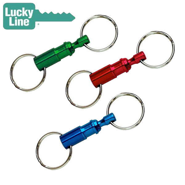 LuckyLine - 70601 - Quick Release Key Ring - Assorted - 1 Pack