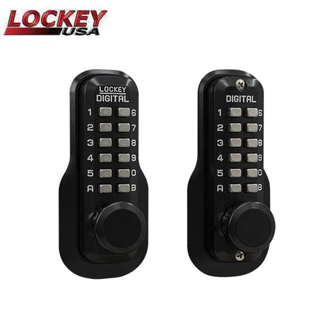 Lockey - M230-DC - Mechanical Keypad - Keyless Deadlocking Spring Latch Lock - Double Combination - UHS Hardware Lockey - M230-DC - Mechanical Keypad - Keyless Deadlocking Spring Latch Lock - Double Combination - UHS Hardware