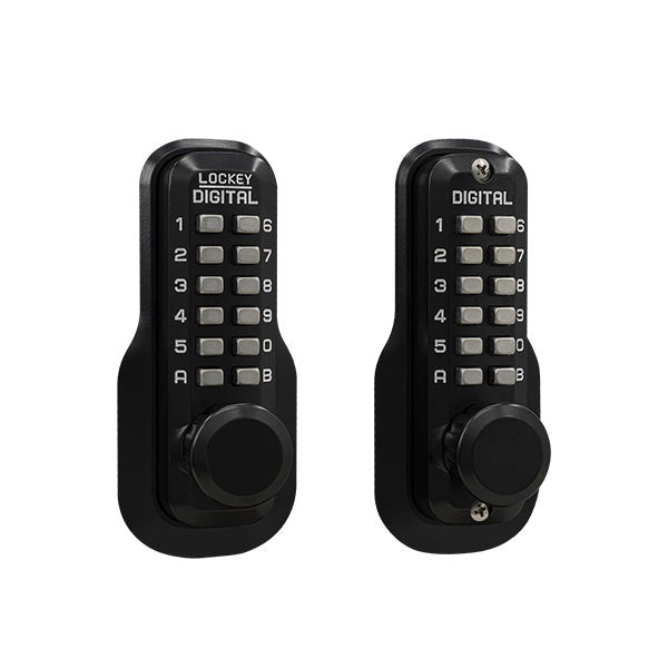 Lockey - M230-DC - Mechanical Keypad - Keyless Deadlocking Spring Latch Lock - Double Combination - UHS Hardware Lockey - M230-DC - Mechanical Keypad - Keyless Deadlocking Spring Latch Lock - Double Combination - UHS Hardware