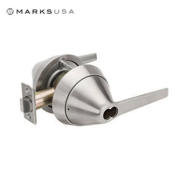 Marks USA - 195SSF - Institutional Series Lifesaver Cylindrical Lever Set - SFIC - Anti-Ligature - Storeroom - Grade 1 - UHS Hardware Marks USA - 195SSF - Institutional Series Lifesaver Cylindrical Lever Set - SFIC - Anti-Ligature - Storeroom - Grade 1 - UHS Hardware