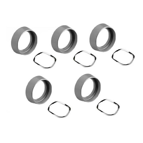 Major Mfg - CGA-5 - Free Spinning - Standard Cylinder Guard - Tapered - 1-3/4" x 1/2" - Aluminum (BUNDLE OF 5) - UHS Hardware Major Mfg - CGA-5 - Free Spinning - Standard Cylinder Guard - Tapered - 1-3/4" x 1/2" - Aluminum (BUNDLE OF 5) - UHS Hardware