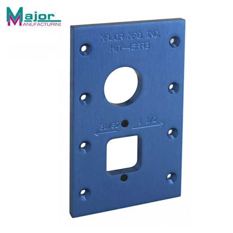 Major Mfg - HIT-45AR3 - Cylinder And Indicator Holes Template for Adams Rite Locks and Latches - UHS Hardware Major Mfg - HIT-45AR3 - Cylinder And Indicator Holes Template for Adams Rite Locks and Latches - UHS Hardware
