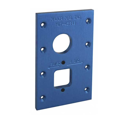 Major Mfg - HIT-45AR3 - Cylinder And Indicator Holes Template for Adams Rite Locks and Latches - UHS Hardware Major Mfg - HIT-45AR3 - Cylinder And Indicator Holes Template for Adams Rite Locks and Latches - UHS Hardware