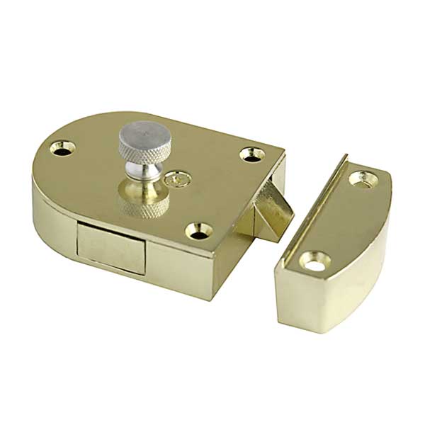 Major Mfg - S200-SPB - Secret Gate Latch - Plated Brass Finish - UHS Hardware Major Mfg - S200-SPB - Secret Gate Latch - Plated Brass Finish - UHS Hardware
