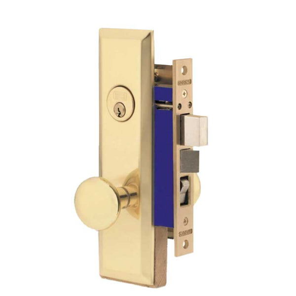 Marks USA -114A/3 - Metro Mortise Knob Lock - US3 - 7-5/8" x 1-1/16"- Entrance - RH - UHS Hardware Marks USA -114A/3 - Metro Mortise Knob Lock - US3 - 7-5/8" x 1-1/16"- Entrance - RH - UHS Hardware